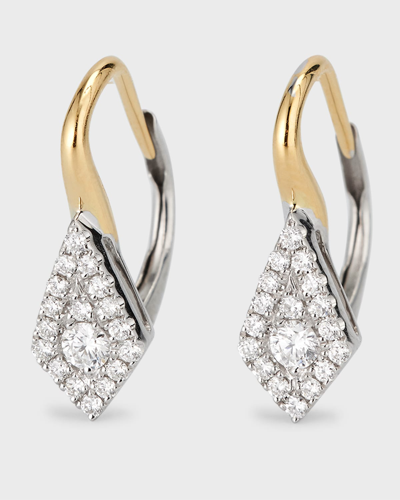 Frederic Sage 18k Small Firenze Ii Kite-shaped Diamond Earrings In Gold