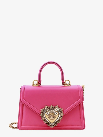 Dolce & Gabbana Small Devotion Bag In Pink