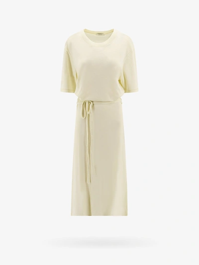 Lemaire Yellow Belted Midi Dress