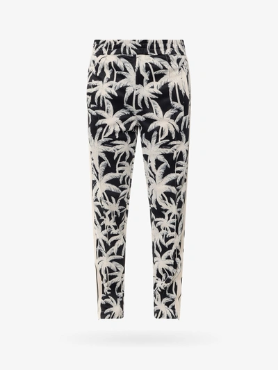 Palm Angels Palm-print Track Trousers In Black