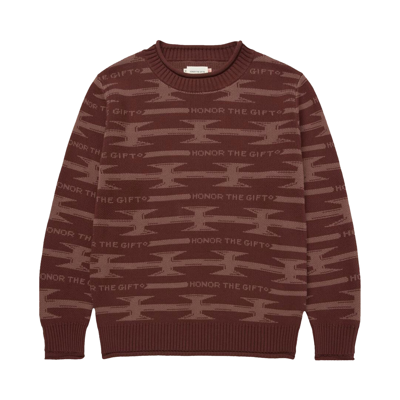 Pre-owned Honor The Gift Wire Knit Sweater 'brown'