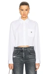 GIVENCHY 4G CROPPED SHIRT