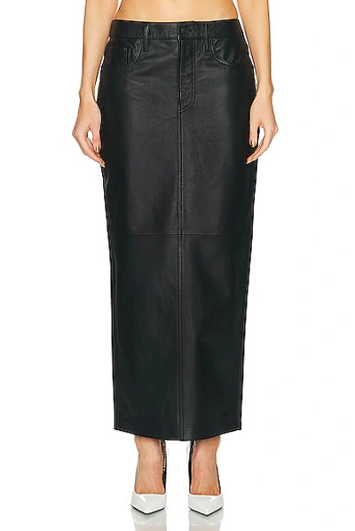 WARDROBE.NYC LEATHER COLUMN SKIRT
