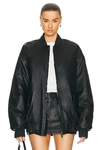 WARDROBE.NYC LEATHER BOMBER JACKET