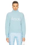 Versace 1978 Re-edition Logo Sweater In Blue