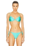 Shani Shemer Renata Bikini Top In Blue Maldives