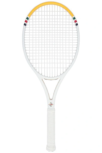 Casablanca Casa Sport Tennis Racket In White & Multi