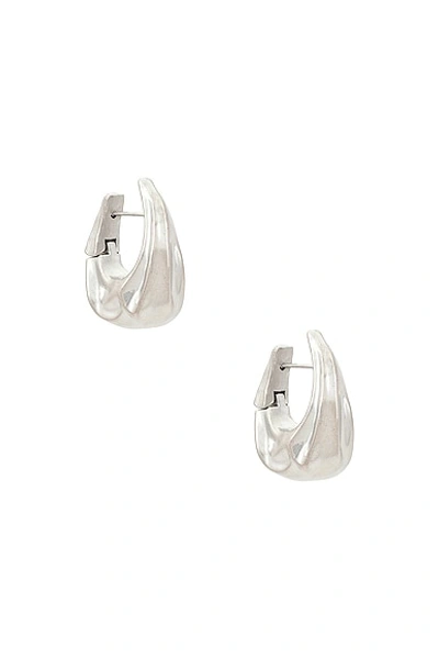 Khaite Olivia Small Hoop Earrings In Silver