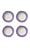Maison Madison Riviera Set-of-four Pasta Bowls In Blue