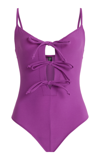 LISA MARIE FERNANDEZ TIE-DETAILED MAILLOT ONE-PIECE SWIMSUIT