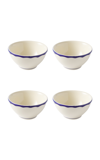 Maison Madison Jane Set-of-four Ceramic Cereal Bowls In Blue