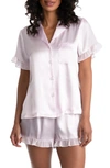In Bloom By Jonquil Alice Ruffle Trim Short Pajamas In Pale Pink