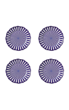 Maison Madison Riviera Set-of-four Ceramic Dessert Plates In Blue