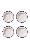 Maison Madison Jane Set-of-four Ceramic Pasta Bowls In Blue
