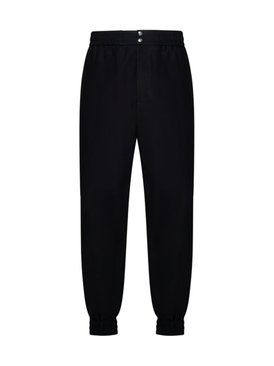 Alexander Mcqueen Elasticated Waistband Tapered In Black