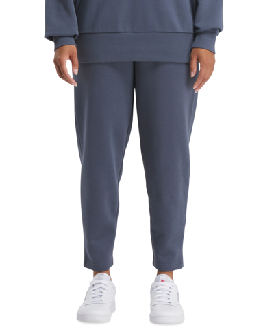 Reebok Women's Lux Fleece Mid-rise Pull-on Jogger Sweatpants In East Coast Blue