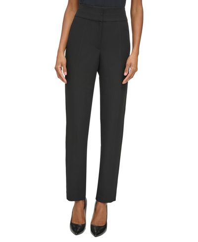 Donna Karan Women's The Main Event Straight-leg Trousers In Black