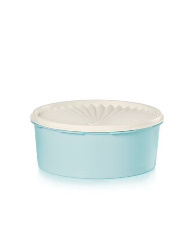 Tupperware Heritage 7.5 Cup Vintage Cookie Canister In Aqua