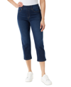Gloria Vanderbilt 46 Womens Denim Slimming Capri Jeans In Hewlett Wash