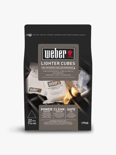 Weber Lighter Cubes Pack Of 22 In Black