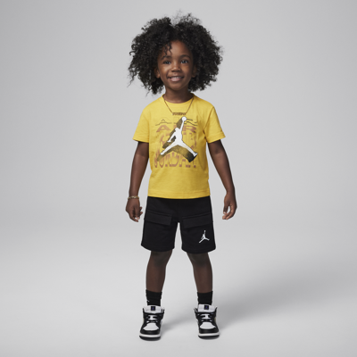 Jordan Babies' Air 3-d Toddler 2-piece Shorts Set In Black