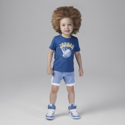 Jordan Babies' Hoop Styles Toddler 2-piece Shorts Set In Blue