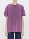 Alexander Wang Pink Embossed T-shirt In Pink