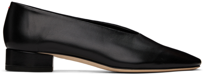 AEYDE BLACK DELIA BALLERINA FLATS