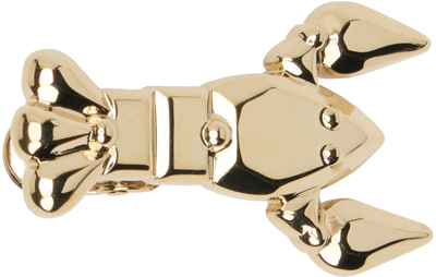 Thom Browne Gold Lobster Tie Bar In 715 Gold