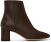 REPETTO BROWN MELO ANKLE BOOTS