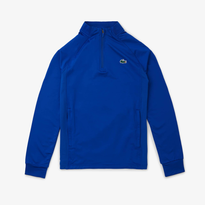 Lacoste Menâs Quarter-zip Golf Sweatshirt - L - 5 In Blue