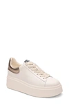 Ash Moby Platform Sneaker In Gardenia/ Gold