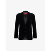 Hugo Boss Arti Velvet Extra Slim Fit Blazer In Black