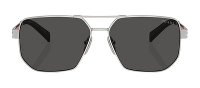 Prada Ps 51zs 1bc06f Navigator Sunglasses In Grey