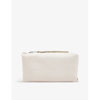 Allsaints Womens Desert White Elliotte Logo-debossed Leather Pouch Bag