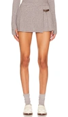 Frankies Bikinis Carver Cloud Knit Skort In Dark Pearl
