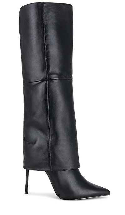 Steve Madden Smith In Black Leather