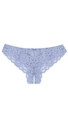 Fleur Du Mal Charlotte Cut-out Lace Briefs In Ciel