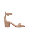 Gianvito Rossi 60mm Ankle Strap-fastening Sandals In Beige