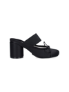 Mm6 Maison Margiela Anatomic Numeric Sandals In Black  