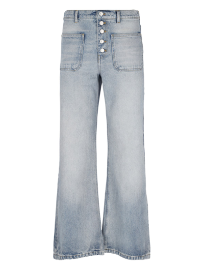 Courrèges Straight Jeans In Light Blue