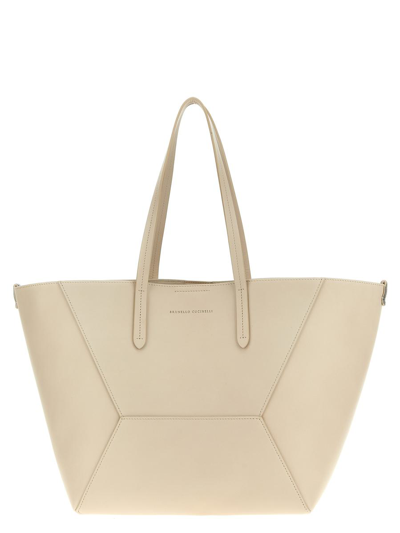 BRUNELLO CUCINELLI BRUNELLO CUCINELLI LEATHER SHOPPING BAG