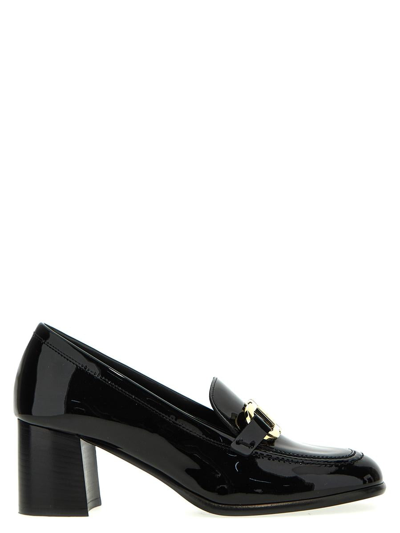Ferragamo Women's Marlena Gancini Patent Leather Block Heel Loafers In Black