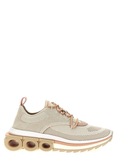 Ferragamo Nima Sneakers Multicolor In Grey