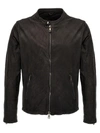 Giorgio Brato Crinkled Leather Jacket In Brown