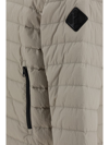 Herno Logo-appliqué Puffer Jacket In Naturale