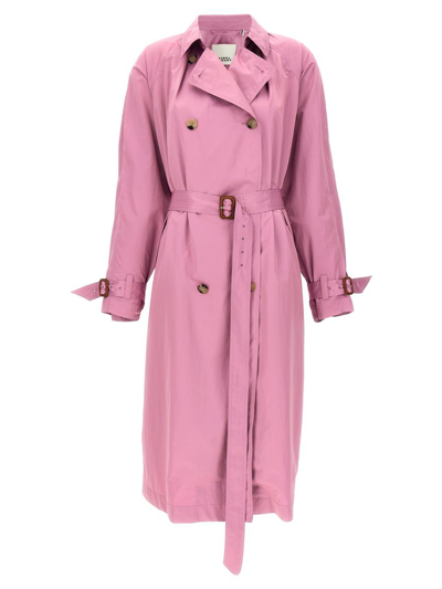 Isabel Marant Edenna Coats, Trench Coats Purple