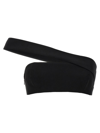 Monot One-shoulder Fitted Silhouette Top In Black