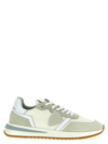 Philippe Model Low-top Sneakers With Contrast Stitching And Mesh Panels In White