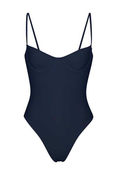 Anemos The Balconette Underwire One-piece In Navy